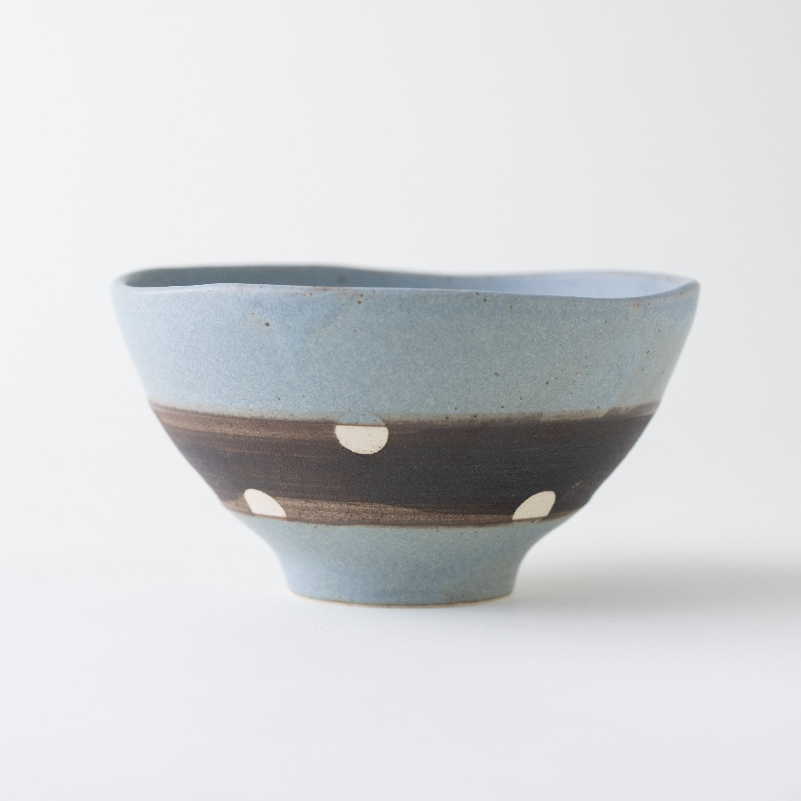Polka Dot Gray Matcha Bowl