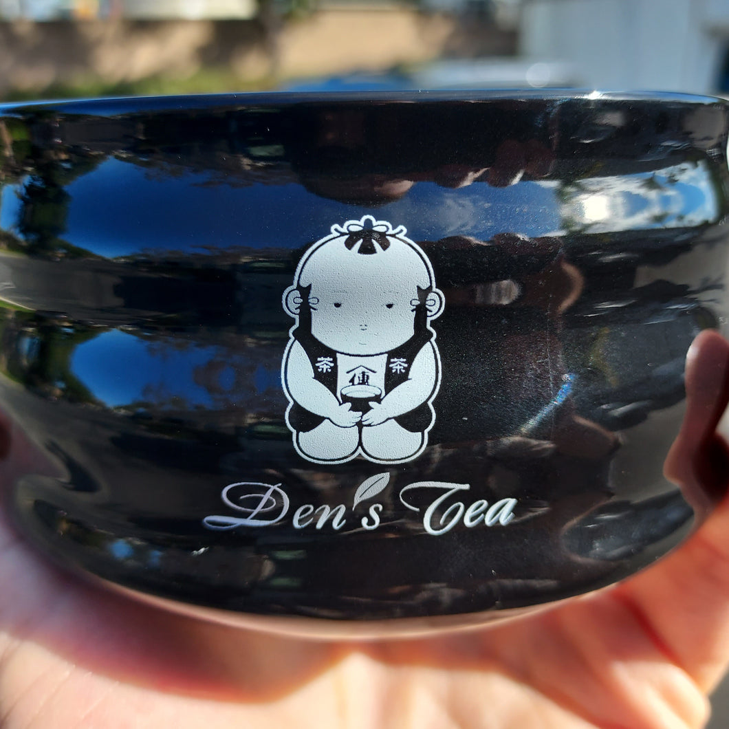 Not-So-Den-chan Spouted Den-chan Black Matcha Bowl
