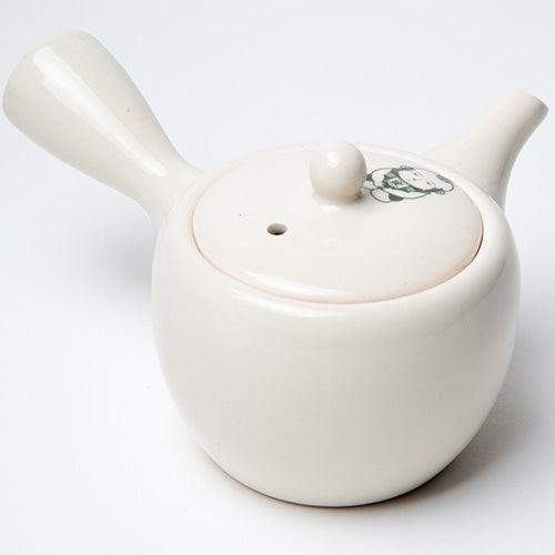 Da Bai's Midnight Blue Porcelain Kyusu Teapot, 120 ml - Taiwan Tea